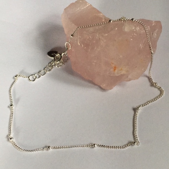 New! Anklet with Sterling Silver Beads - Picture 3 of 6